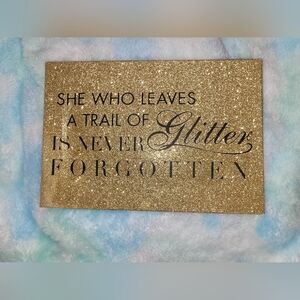 She Who Leaves A Trail Of Glitter Is Never Forgotten Gold Wall Canvas